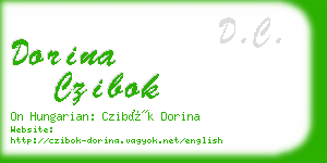 dorina czibok business card